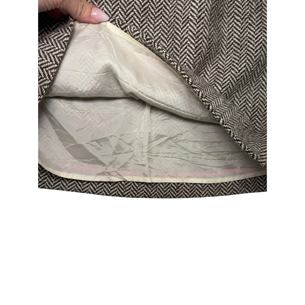 Vineyard Vines Herringbone wool blend‎ A-Line preppy Mini Skirt Women's Size 10